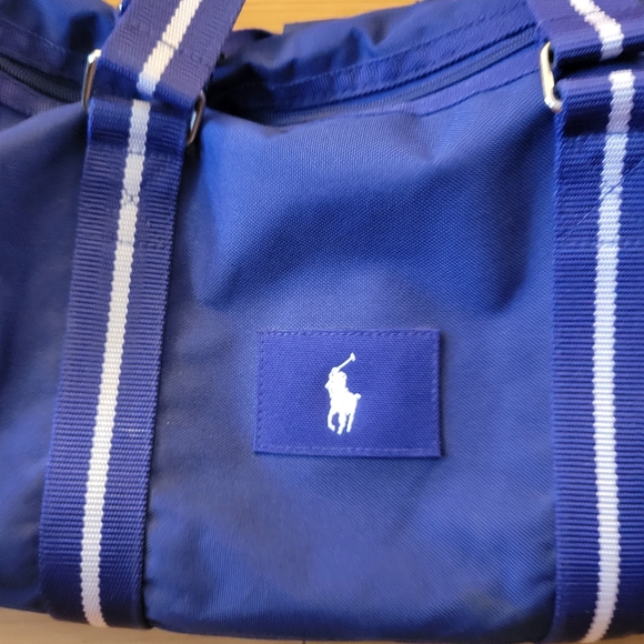 Polo Ralph Lauren Duffle Gym Sports Travel Bag Weekender Carry-On Royal Blue. - Picture 6 of 7